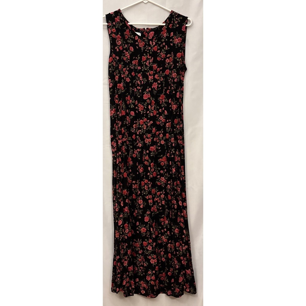 Vtg Chiasso Dress Womens 12 Floral Vibrant Pleats Maxi Boho Festival Cottagecore